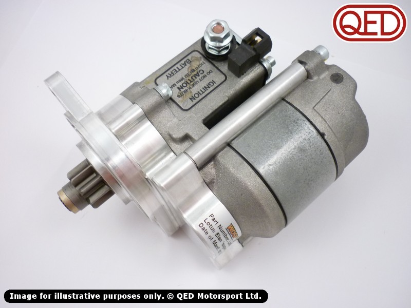 Lotus Twin Cam Starter motor, high torque QED Motorsport Twin, S