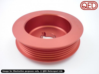 Crank poly vee pulley, small diameter, race