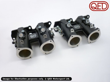 Throttle bodies, 45mm, QED/Jenvey direct to head
