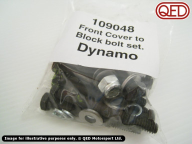 Front cover to block bolts, dynamo