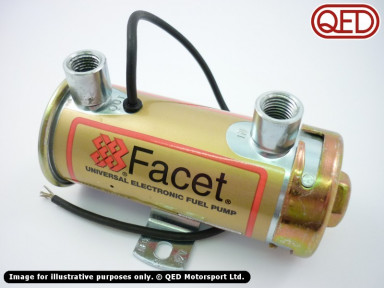 Fuel pump, silver/red top