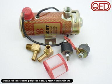 Fuel pump kit, silver/red top