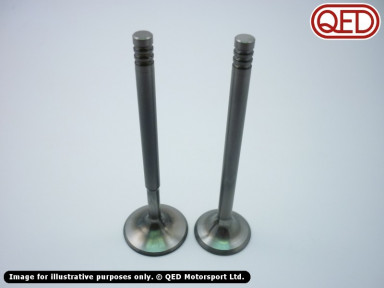 Inlet/Exhaust valve, +2mm head diameter, QED Hi-Flow (35/31mm)