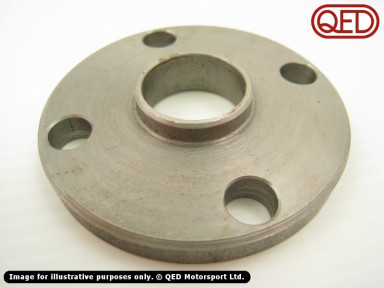 Water pump pulley spacer